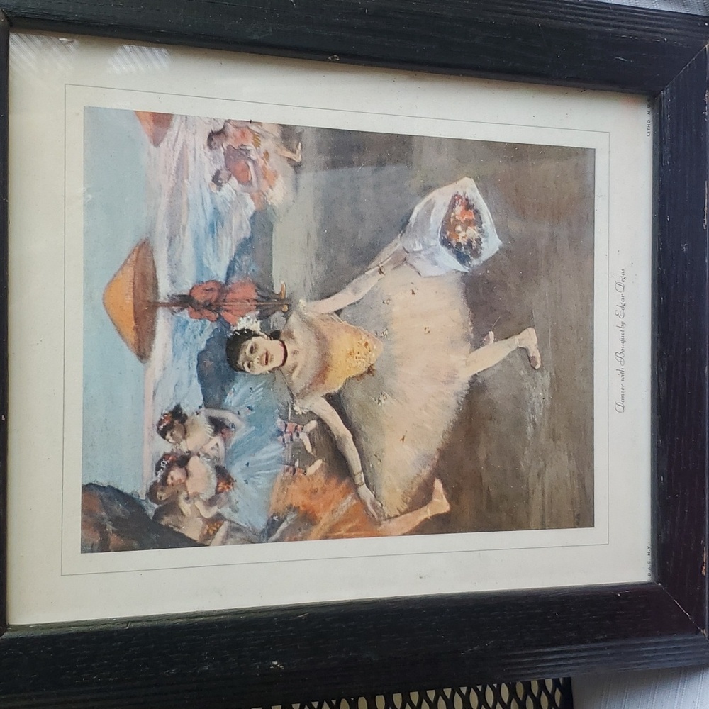 THE DANCER AND THE BOUQUET BY DEGAS